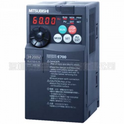 三菱變頻器FR-E720-0.1K日本原裝，電源三相220V,