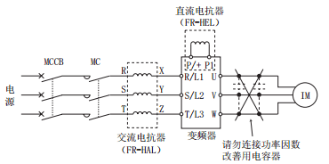 三菱變頻器接線(xiàn)圖